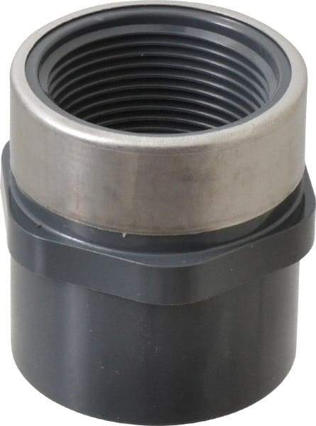 Value Collection - 1-1/4" PVC Plastic Pipe Reinforced Female Adapter - Slip x SR FIPT End Connections - Industrial Tool & Supply