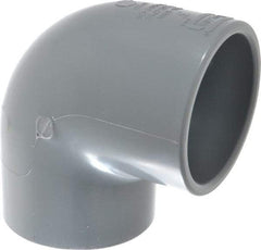 Value Collection - 3" CPVC Plastic Pipe 90° Elbow - Schedule 80, Slip x Slip End Connections - Industrial Tool & Supply