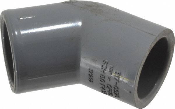 Value Collection - 3/4" CPVC Plastic Pipe 45° Elbow - Schedule 80, Slip x Slip End Connections - Industrial Tool & Supply
