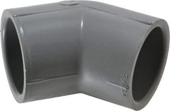 Value Collection - 1-1/4" CPVC Plastic Pipe 45° Elbow - Schedule 80, Slip x Slip End Connections - Industrial Tool & Supply