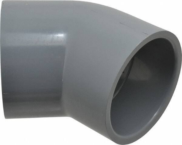 Value Collection - 3" CPVC Plastic Pipe 45° Elbow - Schedule 80, Slip x Slip End Connections - Industrial Tool & Supply