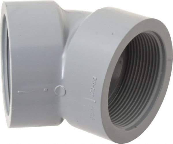 Value Collection - 2" CPVC Plastic Pipe 45° Elbow - Schedule 80, FIPT x FIPT End Connections - Industrial Tool & Supply