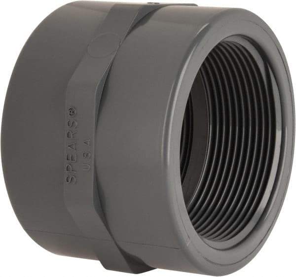 Value Collection - 2" CPVC Plastic Pipe Coupling - Schedule 80, FIPT x FIPT End Connections - Industrial Tool & Supply