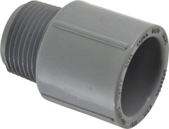 Value Collection - 3/4" CPVC Plastic Pipe Male Adapter - Schedule 80, MIPT x Slip End Connections - Industrial Tool & Supply