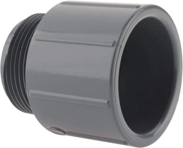 Value Collection - 1-1/4" CPVC Plastic Pipe Male Adapter - Schedule 80, MIPT x Slip End Connections - Industrial Tool & Supply