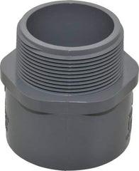 Value Collection - 2" CPVC Plastic Pipe Male Adapter - Schedule 80, MIPT x Slip End Connections - Industrial Tool & Supply