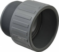 Value Collection - 3" CPVC Plastic Pipe Male Adapter - Schedule 80, MIPT x Slip End Connections - Industrial Tool & Supply