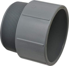 Value Collection - 4" CPVC Plastic Pipe Male Adapter - Schedule 80, MIPT x Slip End Connections - Industrial Tool & Supply