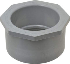Value Collection - 4 x 3" CPVC Plastic Pipe Bushing - Schedule 80, Spig x Slip End Connections - Industrial Tool & Supply