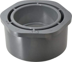 Value Collection - 6 x 4" CPVC Plastic Pipe Bushing - Schedule 80, Spig x Slip End Connections - Industrial Tool & Supply