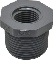 Value Collection - 1 x 1/2" CPVC Plastic Pipe Bushing - Schedule 80, MIPT x FIPT End Connections - Industrial Tool & Supply