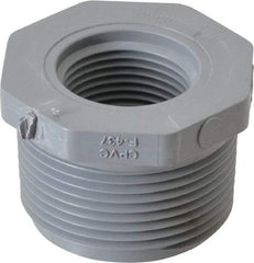 Value Collection - 1-1/4 x 3/4" CPVC Plastic Pipe Bushing - Schedule 80, MIPT x FIPT End Connections - Industrial Tool & Supply
