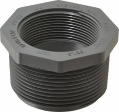 Value Collection - 2-1/2 x 2" CPVC Plastic Pipe Bushing - Schedule 80, MIPT x FIPT End Connections - Industrial Tool & Supply