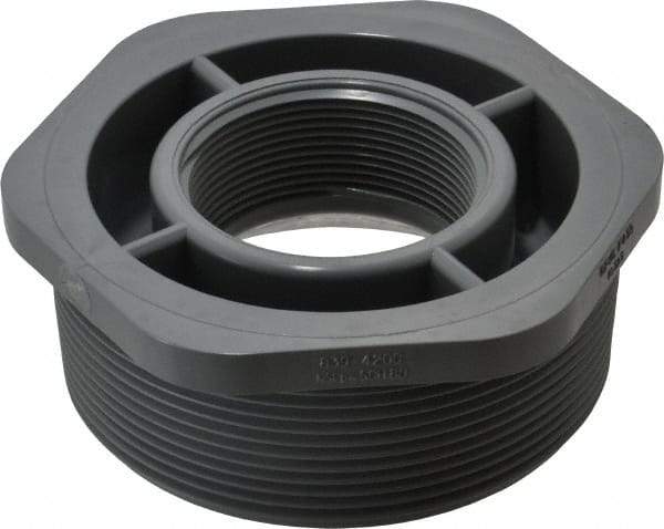 Value Collection - 4 x 2" CPVC Plastic Pipe Bushing - Schedule 80, MIPT x FIPT End Connections - Industrial Tool & Supply