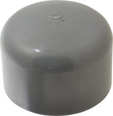 Value Collection - 3" CPVC Plastic Pipe End Cap - Schedule 80, Slip End Connections - Industrial Tool & Supply