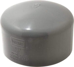 Value Collection - 6" CPVC Plastic Pipe End Cap - Schedule 80, Slip End Connections - Industrial Tool & Supply