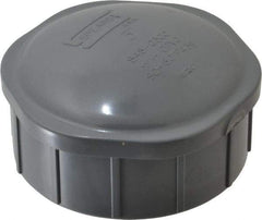 Value Collection - 3" CPVC Plastic Pipe End Cap - Schedule 80, FIPT End Connections - Industrial Tool & Supply