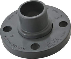 Value Collection - 2" CPVC Plastic Pipe Flange (Two Piece) - Schedule 80, Spig End Connections - Industrial Tool & Supply