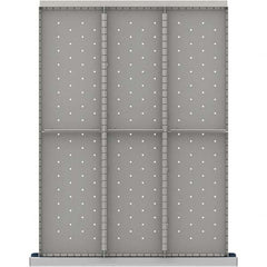 LISTA - 6-Compartment Drawer Divider Layout for 3.15" High Drawers - Industrial Tool & Supply