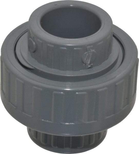 Value Collection - 3/4" CPVC Plastic Pipe Union with EPDM O-Ring - Schedule 80, Slip x Slip End Connections - Industrial Tool & Supply