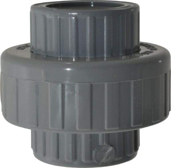 Value Collection - 1" CPVC Plastic Pipe Union with EPDM O-Ring - Schedule 80, FIPT x FIPT End Connections - Industrial Tool & Supply