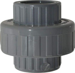 Value Collection - 1" CPVC Plastic Pipe Union with EPDM O-Ring - Schedule 80, FIPT x FIPT End Connections - Industrial Tool & Supply