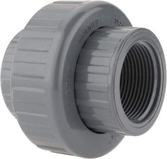 Value Collection - 1" CPVC Plastic Pipe Union with EPDM O-Ring - Schedule 80, FIPT x FIPT End Connections - Industrial Tool & Supply