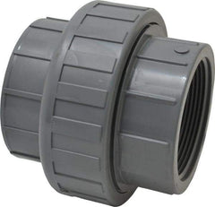 Value Collection - 3" CPVC Plastic Pipe Union with EPDM O-Ring - Schedule 80, FIPT x FIPT End Connections - Industrial Tool & Supply