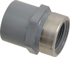 Value Collection - 3/4" Stainless Steel Pipe Reinforced Female Adapter - Slip x FIPT End Connections - Industrial Tool & Supply