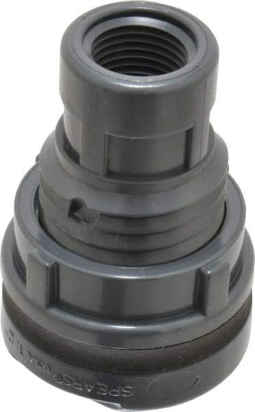 Value Collection - 1/2" PVC Plastic Pipe Bulkhead Tank Adapter - Schedule 80, Slip x FIPT End Connections - Industrial Tool & Supply