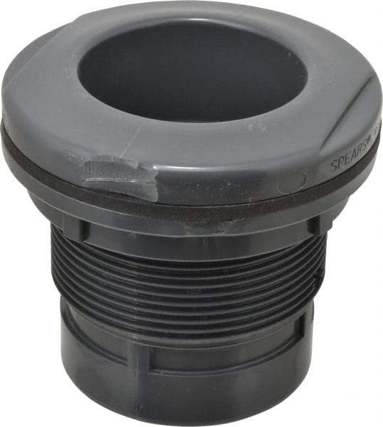 Value Collection - 3" PVC Plastic Pipe Bulkhead Tank Adapter - Schedule 80, Slip x FIPT End Connections - Industrial Tool & Supply