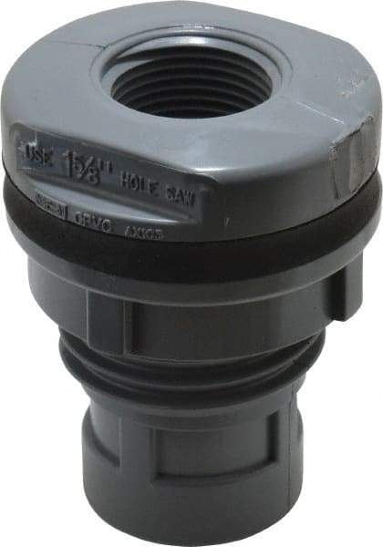 Value Collection - 3/4" CPVC Plastic Pipe Bulkhead Tank Adapter - Schedule 80, FIPT x FIPT End Connections - Industrial Tool & Supply