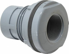 Value Collection - 1-1/4" CPVC Plastic Pipe Bulkhead Tank Adapter - Schedule 80, FIPT x FIPT End Connections - Industrial Tool & Supply