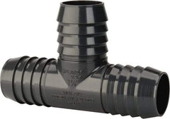 Value Collection - 1-1/4" Barb, Multiple Barbed Tube Insert Tee - PVC, Male - Industrial Tool & Supply
