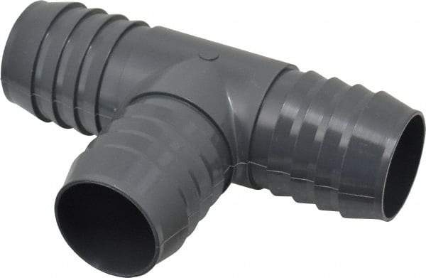 Value Collection - 1-1/2" Barb, Multiple Barbed Tube Insert Tee - PVC, Male - Industrial Tool & Supply
