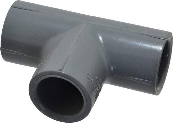 Value Collection - 1/2" CPVC Plastic Pipe Tee - Schedule 80, Slip x Slip x Slip End Connections - Industrial Tool & Supply