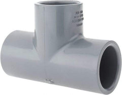 Value Collection - 1" CPVC Plastic Pipe Tee - Schedule 80, Slip x Slip x Slip End Connections - Industrial Tool & Supply