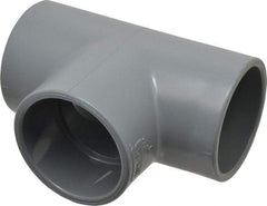Value Collection - 3" CPVC Plastic Pipe Tee - Schedule 80, Slip x Slip x Slip End Connections - Industrial Tool & Supply