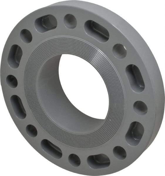 Value Collection - 4" CPVC Plastic Pipe Flange (One Piece) - Slip End Connections - Industrial Tool & Supply