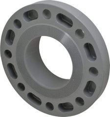 Value Collection - 4" CPVC Plastic Pipe Flange (One Piece) - Slip End Connections - Industrial Tool & Supply