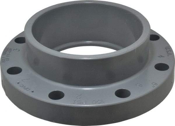 Value Collection - 6" CPVC Plastic Pipe Flange (One Piece) - Slip End Connections - Industrial Tool & Supply