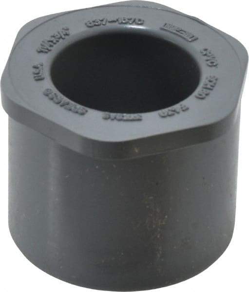 Value Collection - 1-1/4 x 3/4" CPVC Plastic Pipe Bushing - Schedule 80, Spig x Slip End Connections - Industrial Tool & Supply