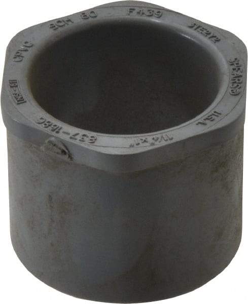 Value Collection - 1-1/4 x 1" CPVC Plastic Pipe Bushing - Schedule 80, Spig x Slip End Connections - Industrial Tool & Supply