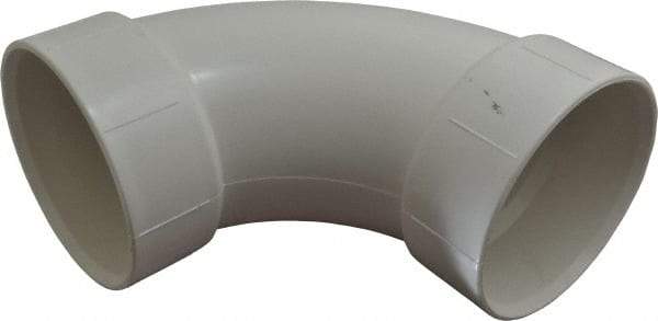 B&K Mueller - 4", PVC Drain, Waste & Vent Pipe 90 Elbow - Hub x Hub - Industrial Tool & Supply