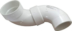 B&K Mueller - 4", PVC Drain, Waste & Vent Pipe 90 Street Elbow - Spig x Hub - Industrial Tool & Supply