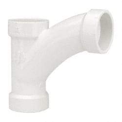 B&K Mueller - 1-1/2", PVC Drain, Waste & Vent Pipe Combination TY - Hub x Hub x Hub - Industrial Tool & Supply
