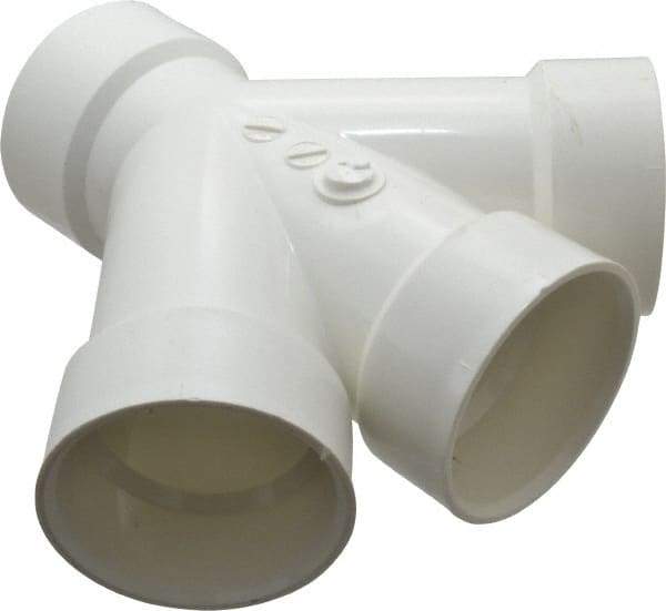 B&K Mueller - 3", PVC Drain, Waste & Vent Pipe Combination TY - Hub x Hub x Hub - Industrial Tool & Supply