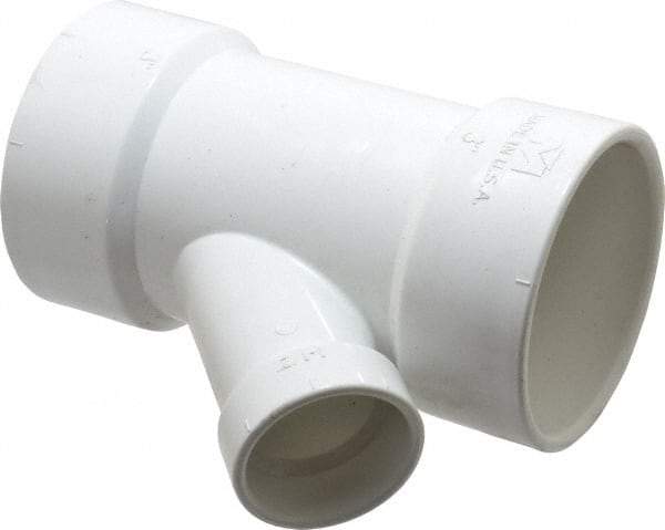 B&K Mueller - 3 x 3 x 1-1/2", PVC Drain, Waste & Vent Pipe 45 Wye - Hub x Hub x Hub - Industrial Tool & Supply