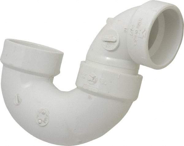 B&K Mueller - 1-1/2", PVC Drain, Waste & Vent Pipe P Trap - Hub x Hub - Industrial Tool & Supply