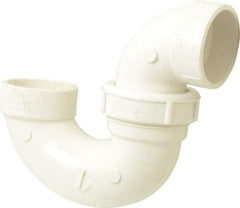 B&K Mueller - 1-1/2", PVC Drain, Waste & Vent Pipe P Trap with Union - Hub x Hub - Industrial Tool & Supply